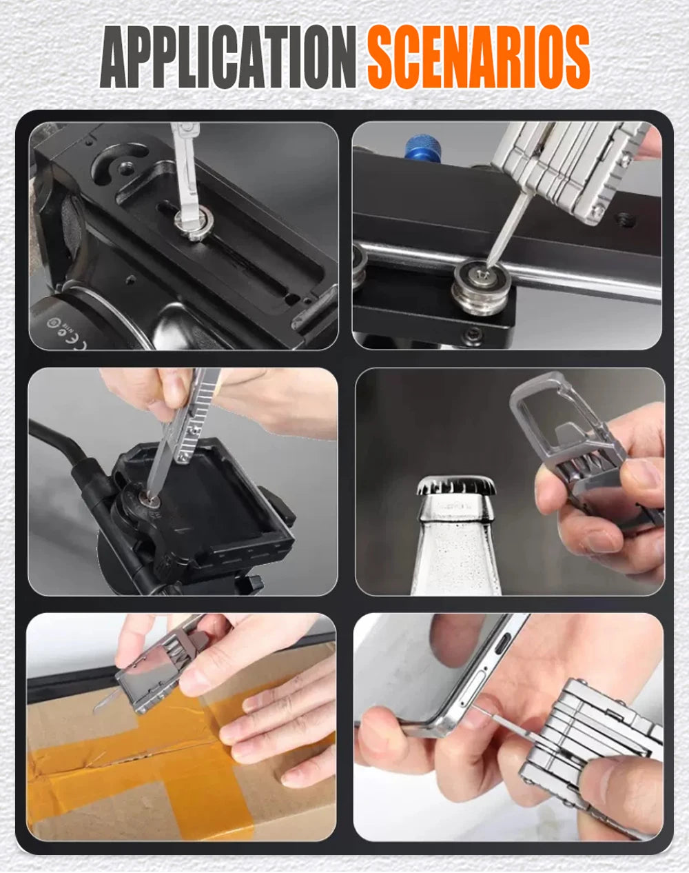 13 in 1 Multifunction Stainless Steel Tool Combination Folding Outdoor Tools Corkscrew Screwdriver Wrench Knife Knife Keychain