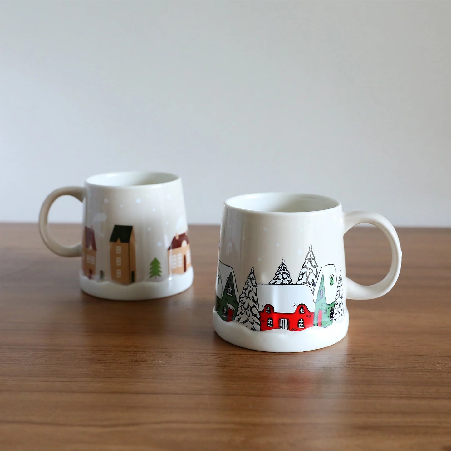 Creative Christmas Gift Idea - 350ML Adorable Ceramic Mug with Coaster Set for Coffee & Tea, High Aesthetic Home Office Cup