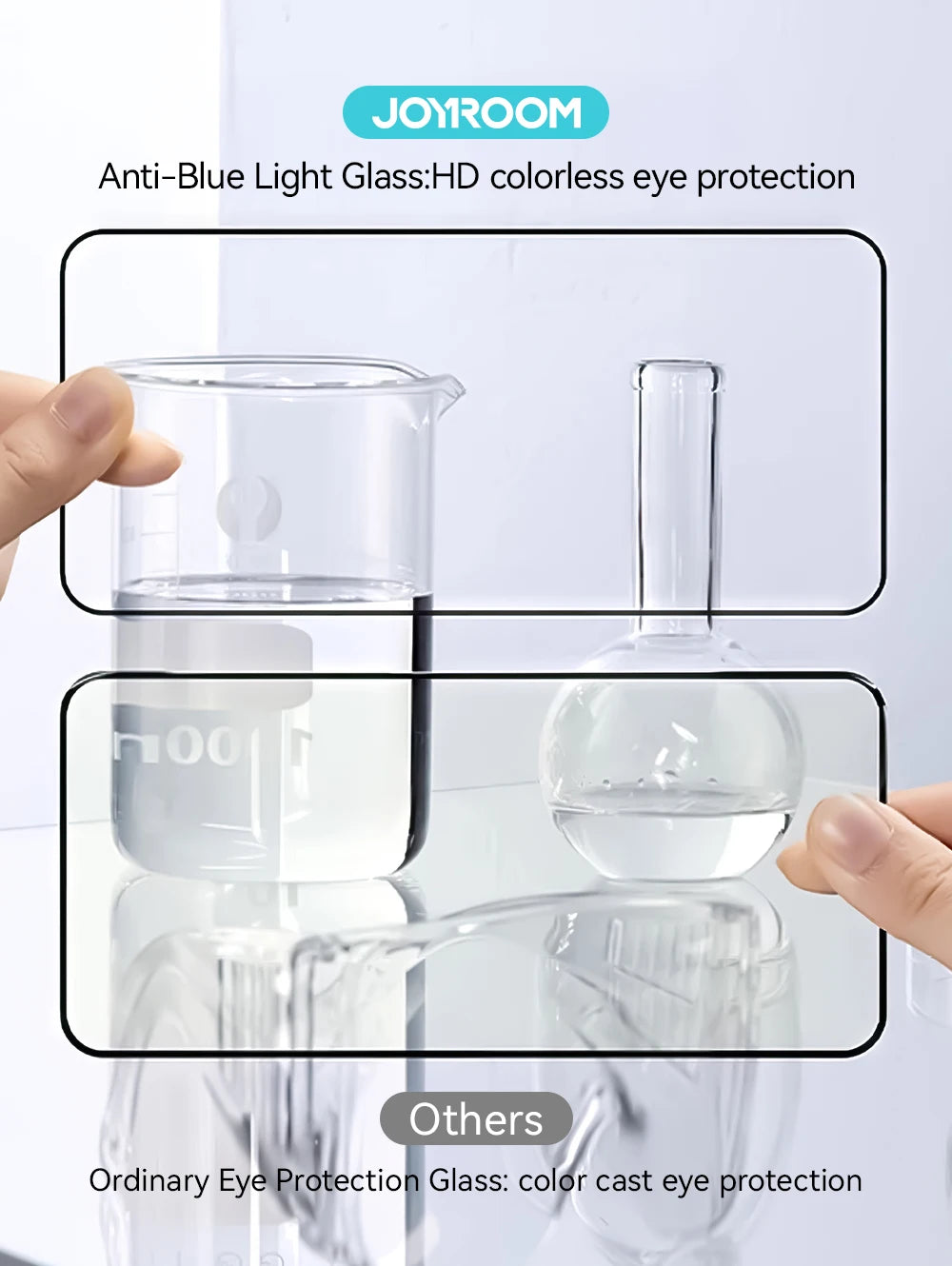 Joyroom 1/2/3pcs HD Anti-Blue Light Glass for iPhone 17 Pro Max Screen Protector Full Screen Eye Protection Tempered Glass