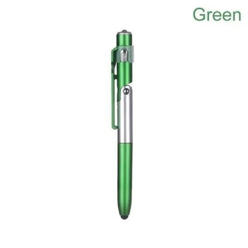 2025 4 In 1 Multifunction Ballpoint Pen With Led Light Folding Phone Holder Touch Screen Stylus Office School Student Stationery