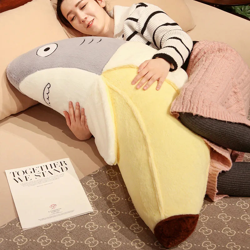 New Kawaii Transform Shark Banana Plush Toy Stuffed CuteShark Doll Animal Pillow Soft Cartoon Cushion Kid Christmas Gift