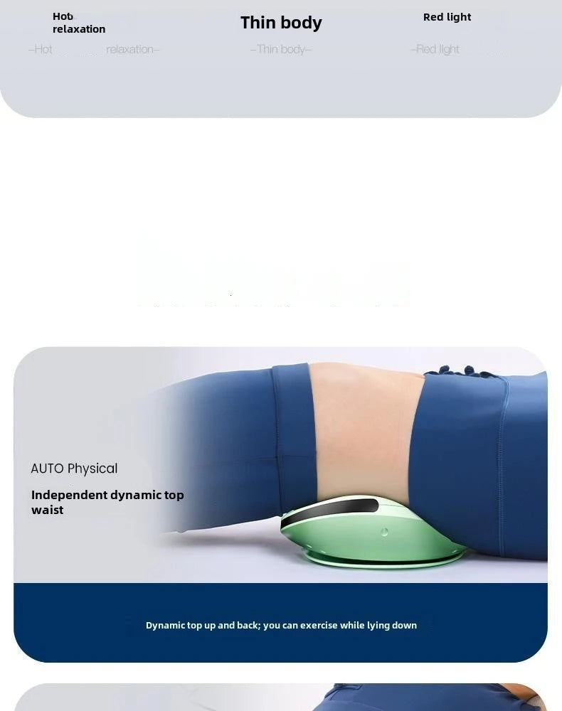 JAIYORL Electric Lumbar Traction Massager Adjustable Vibration Waist Spine Support Back Massage Machine Waist Masajeador