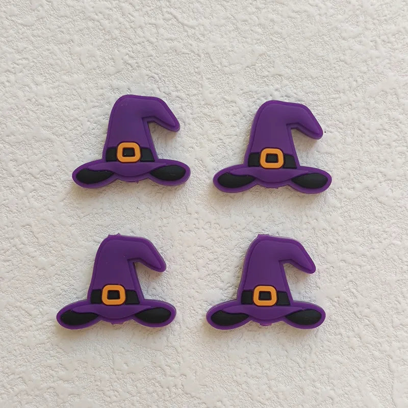 20pcs Halloween 3D Silicone Beads Stereo Ghost Shape For Jewelry Making DIY Pen KeyChain Necklace Accessories Silicone Beads