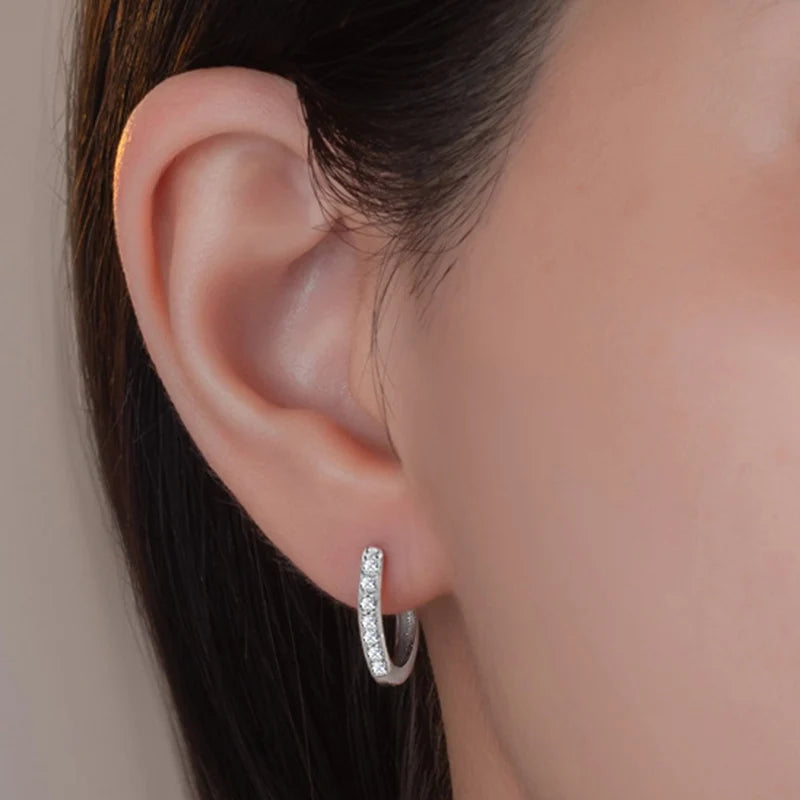 ASTM F136 Titanium PIERC Nose Ring Ear Tragus Hinged Segment Clicke Hoop CZ Paved Side Earring Large Size 8mm-14mm Body Piercing