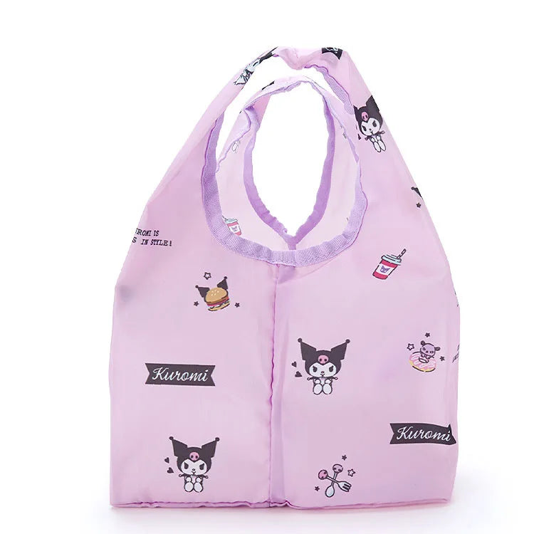 Foldable Hello Kitty Kuromi Melody Cinnamon Cartoon Storage Bag Organizer Folding Large Capacity Shopping Bag Christmas gift