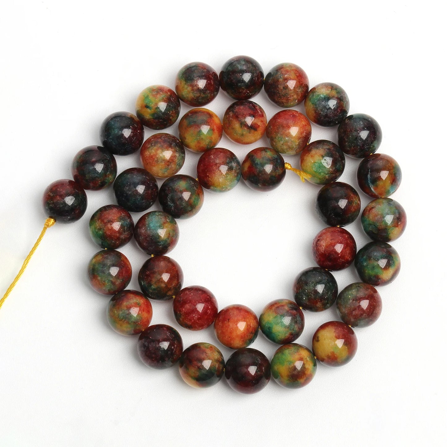 4/6/8/10mm High Qulity Tourmaline Beads Natural Stone Round Colorful Loose Beads for Jewelry Making Supplier Bracelets Accessory