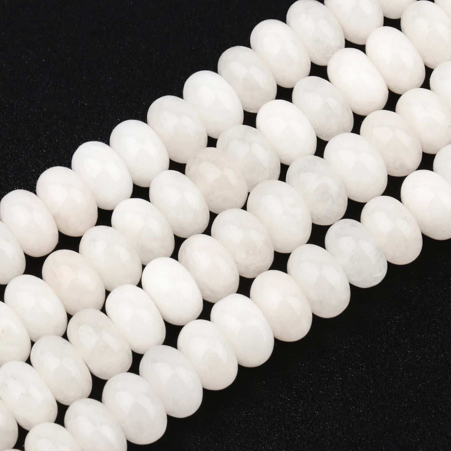 Rondelle Natural Stone Aventurine Tourmaline Jade Beads Flat Round Loose Beads for Jewelry Making DIY Charm Gift Bracelets 8x5mm