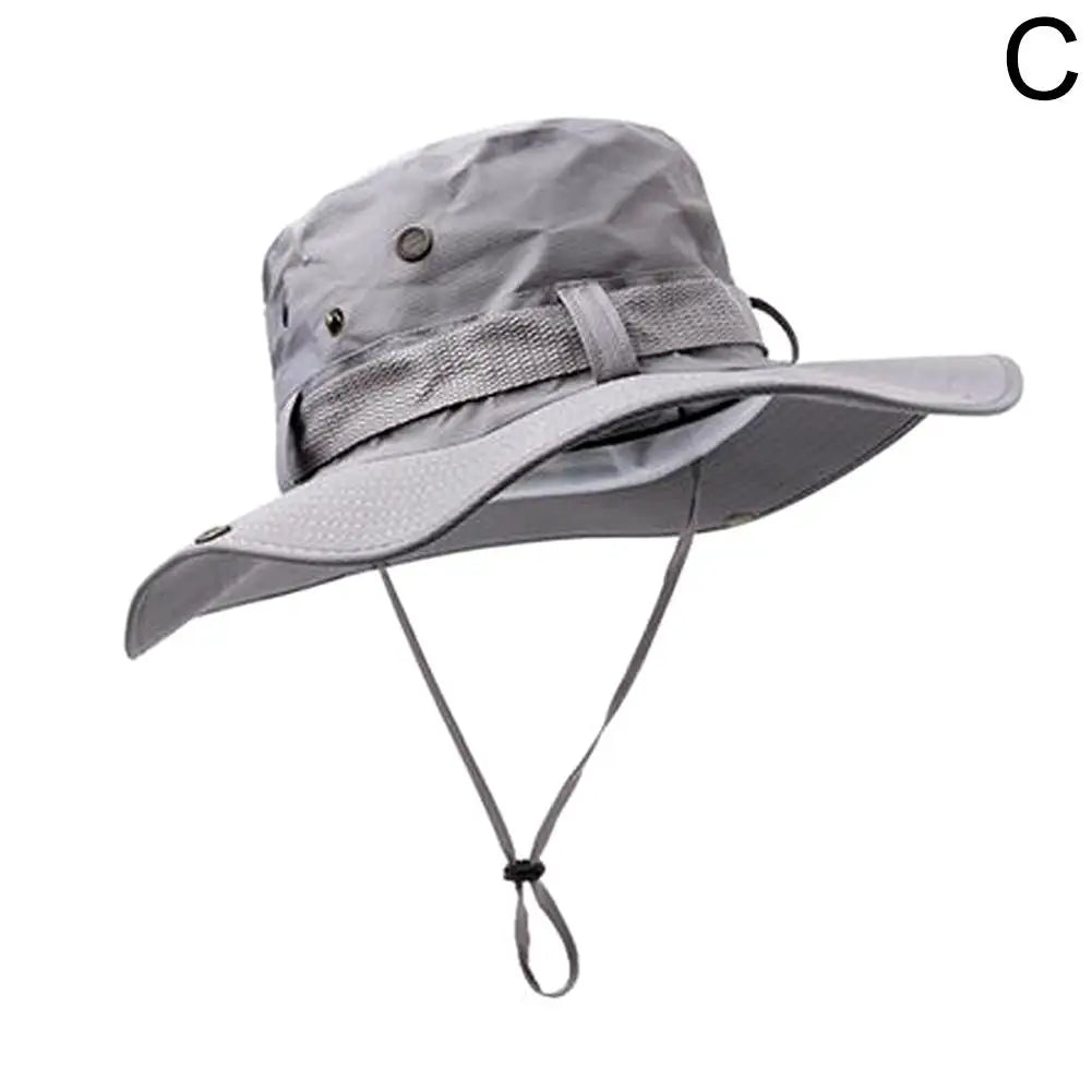 Wide Brim Sun Hat UV Protection Breathable Bucket Cap For Hiking Camping Fishing Outdoor Sun Protection Hats For Men Women