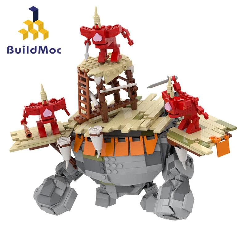 Rock Monster Model MOC Complete Assembly Building Blocks DIY Creative Toy Halloween and Christmas Gift