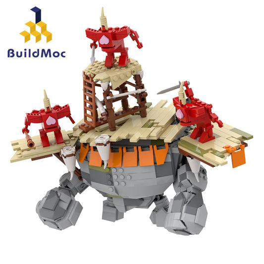 Rock Monster Model MOC Complete Assembly Building Blocks DIY Creative Toy Halloween and Christmas Gift