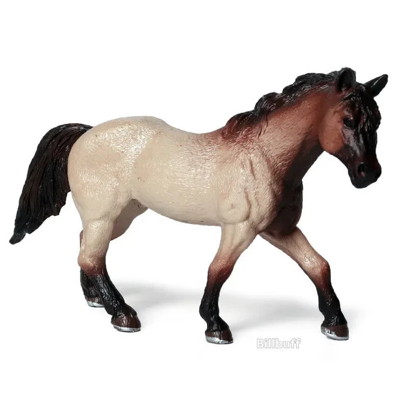 DIY Horse Race Model Horseman Farm Animal Figurines Action Ma Chang takes a shower Emulation Toys for Children Christmas Gift