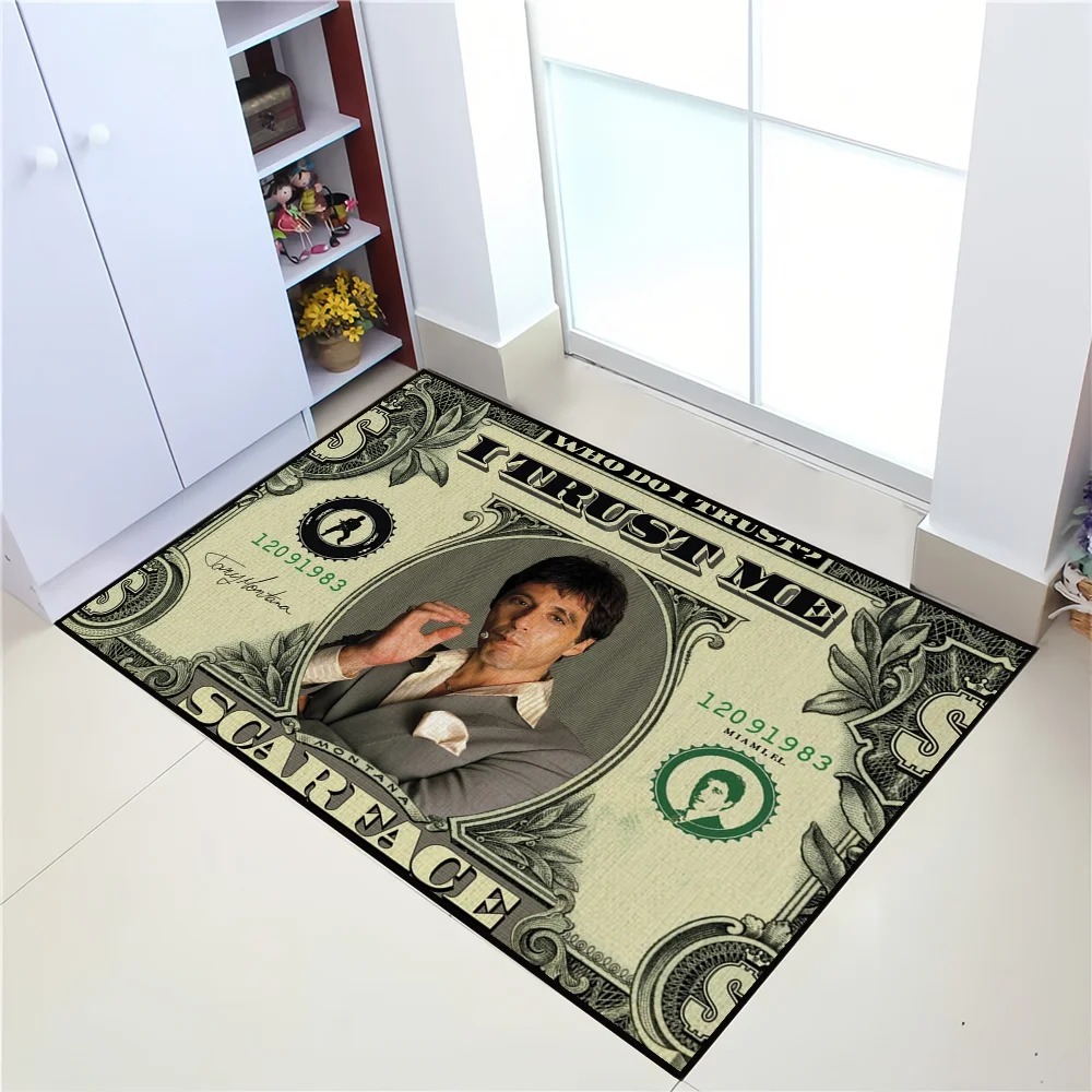 Film Scarface Door Mat Welcome Entrance Balcony Bathroom Floor Non-slip Rug Bedroom Carpet Home Decoration