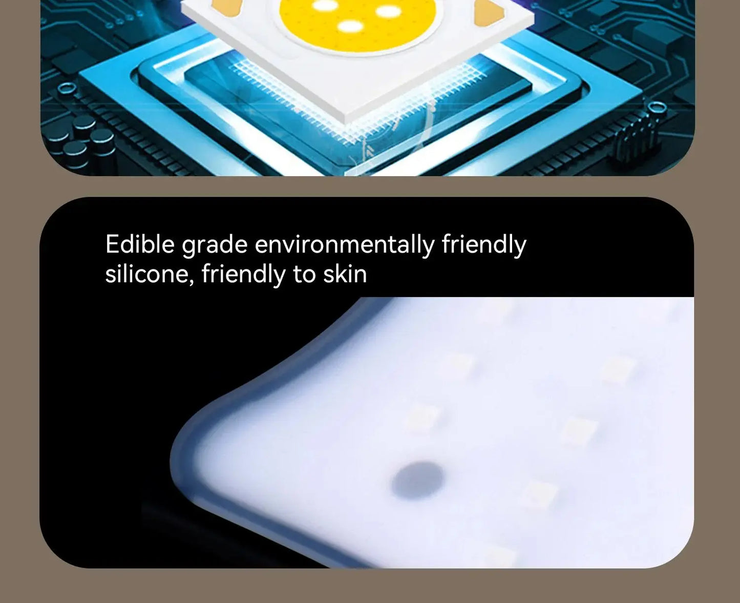 Hello Face Rechargeable Red Light Therapy Mask for Face & Neck  Infrared LED Mask Skincare Device for Glowing Skin