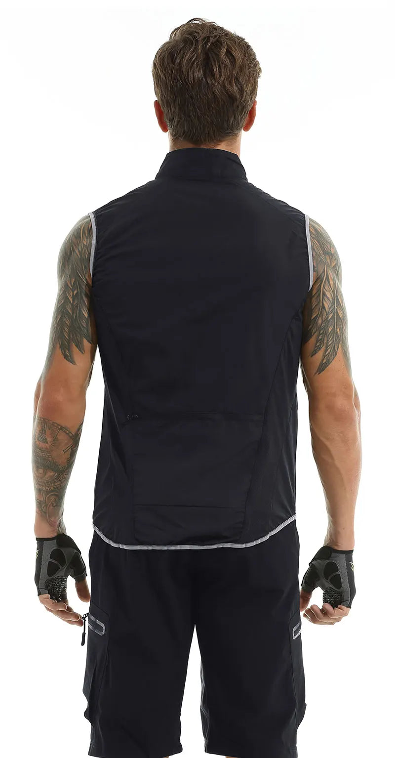 X-TIGER Cycling Vest Sleeveless Bicycle Reflective Windproof Uitra-Light Sun Protection Mountaineering Jacket Cycling Sportswear