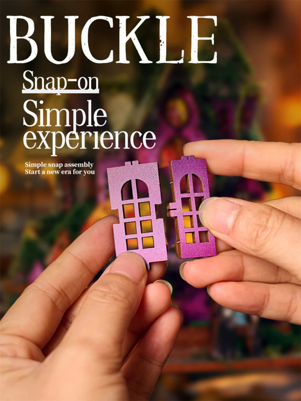 Retro DIY Wooden Halloween Night House Figurines Miniatures Kits With LED Lights Home Desk Decoration For Adult Handmade Gifts