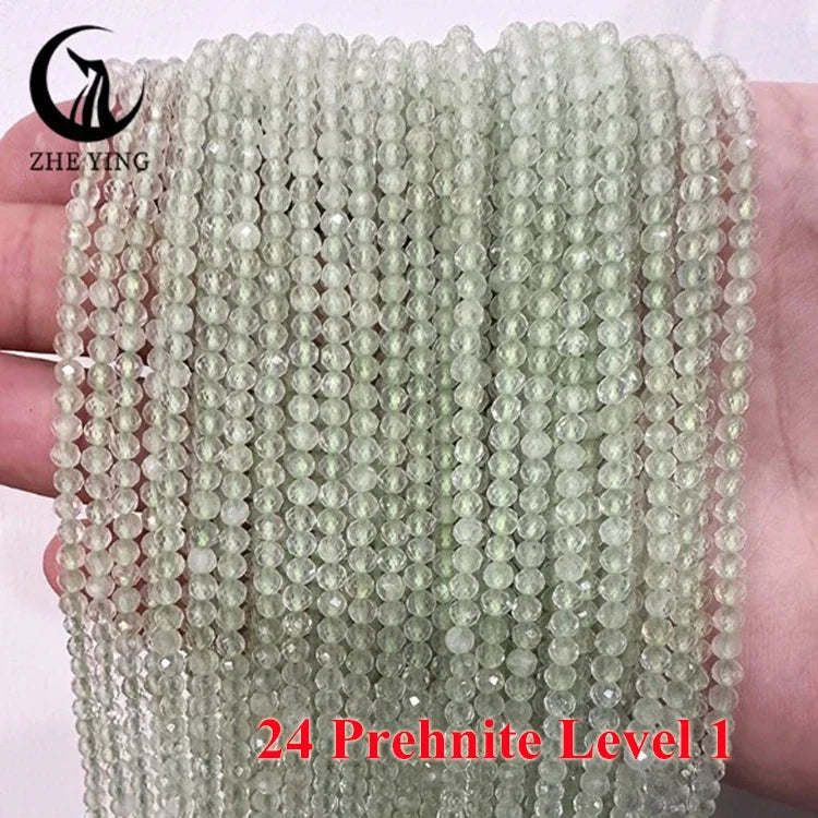 AAA Colorful Tourmaline Stone Beads Loose Spacer Faceted 3mm Beads for Jewelry Making DIY Bracelet Accessories 15''