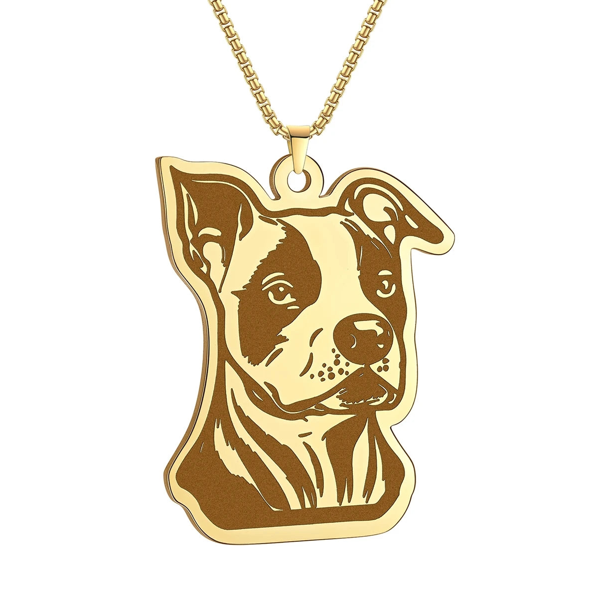 Kinitial Cute Dog Puppy Pendant Necklace For Women Men Stainless Steel Charm Necklace Wholesale Christmas Gift Jewelry