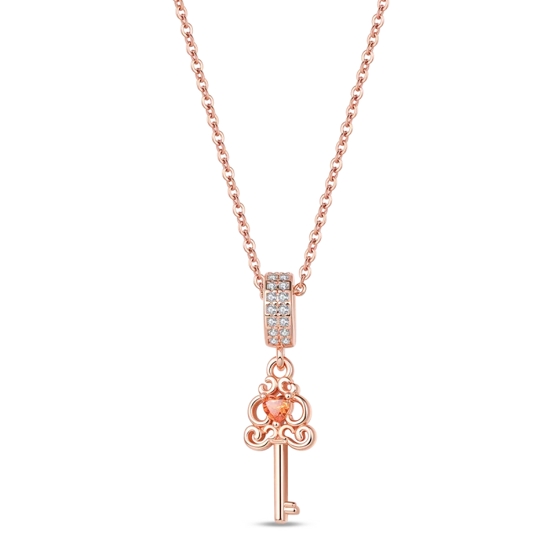 Hot Sale Original 925 Sterling Silver Colorful Bow Tie Necklace Red Heart Pendant Round Necklace Classic DIY Fine Christmas Gift