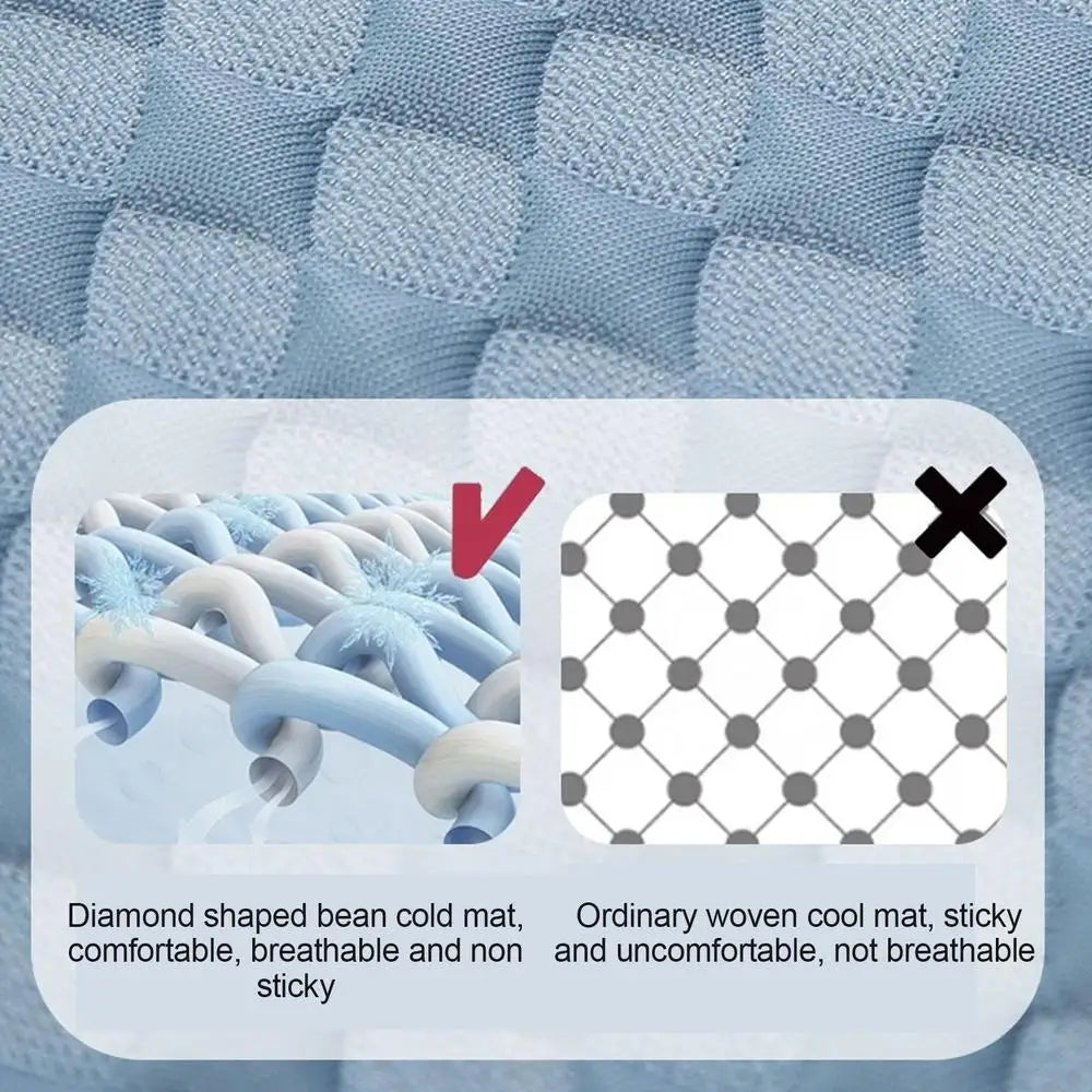 Baby Car Seat Cooling Pad Ice Stroller Cooler Mat Breathable Cooling Mat Anti-Slip Seat Pad Cushion Liner Gel Cooling Pad For