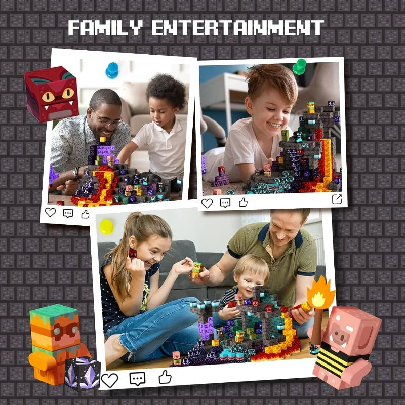 100 PCS Magnetic Building Blocks Toys For Kids Stacking Magnets Constrution Set STEM Montessori Sensory Toys Christmas Gift