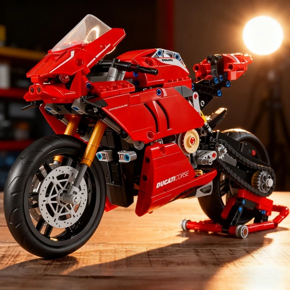 Panigale V4 R Motorbike Building Blocks Kit Superbike Model Toy for Boys Adults Christmas Gift Home Decoration