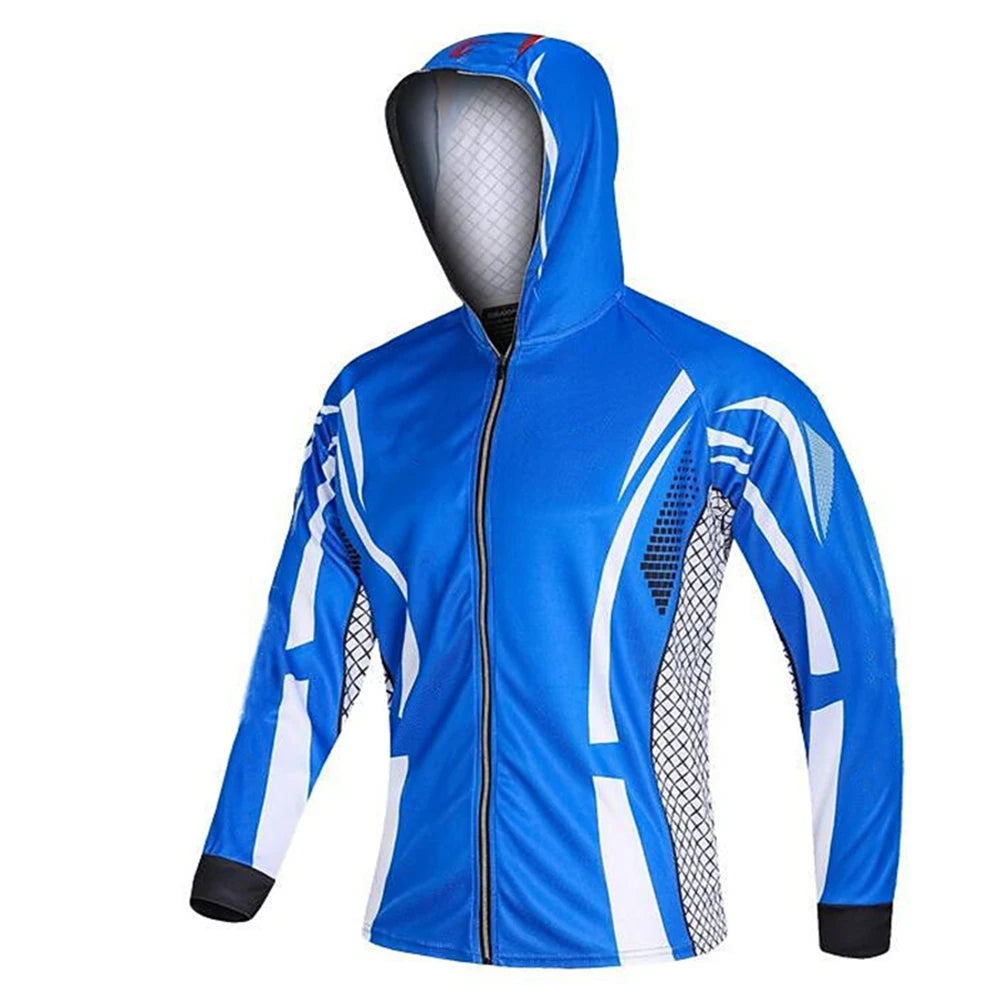 Quick Drying Sun Protection Fishing Shirts  2 Anti-UV Lightweight Fishing Jerseys  Hoodies For Men