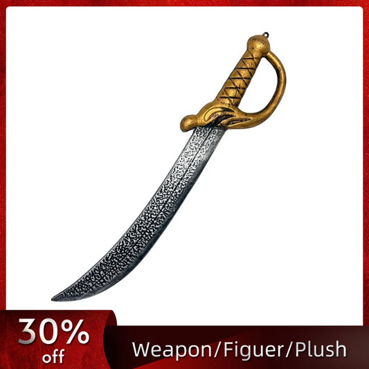 51cm/20.08in Pirate Knife Cosplay Katana Plastics Weapons Model Props Anime Peripherals Halloween Gift Party Supplies Decoration