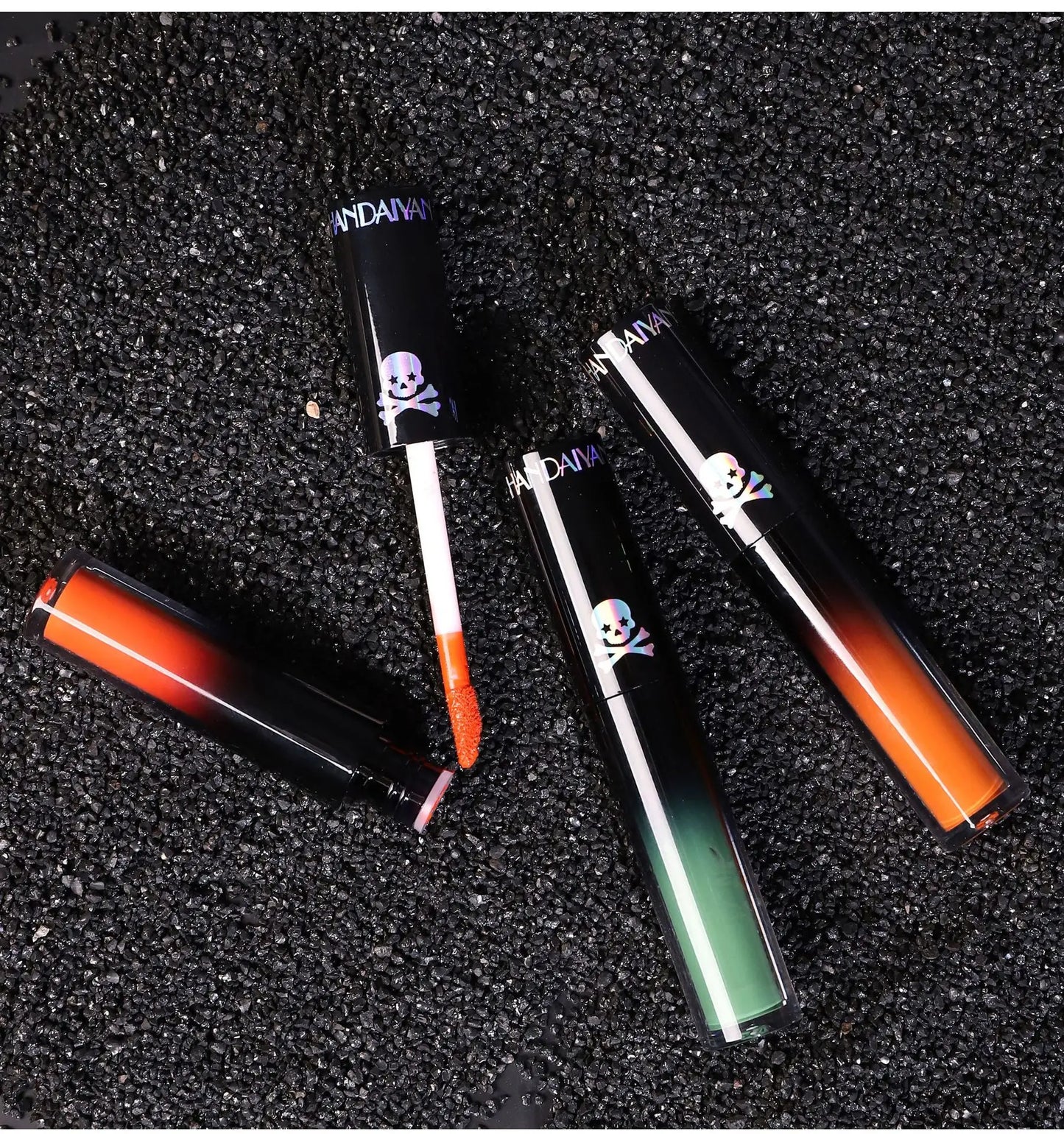 Vampire Black Purple Halloween Christmas Lipstick Moisturizing Waterproof Matte Lip Glosses Pigmented Lip Tint Makeup