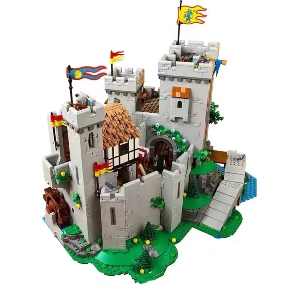 Mini Di Shock the Lion King Knight Medieval Castle Difficult Assembly Puzzle Building Blocks Birthday Christmas Gift