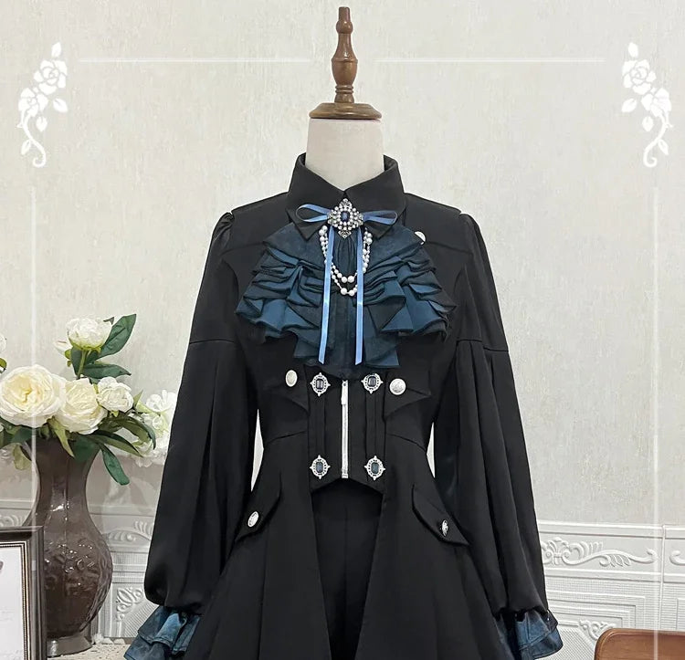 Original Dark Goth Prince Clothing Set New Spring Summer Women's Cool Black Shirt Irregular Vest Shorts 3 Piece Suit Outfits