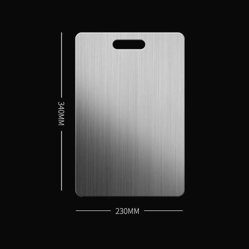304 Stainless Steel Cutting Board Home Kitchen Rectangular Board Sterile Mildew Proof Fruit Vegetable Meat Chopping Board