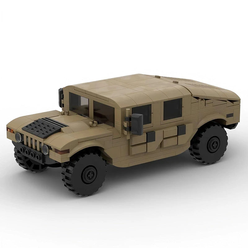 Bricklink MOC Car Technical Truck Military Hummer H1 H2 Armored Speed Vehicles Sets Building Blocks Kid Toys Christmas Gift