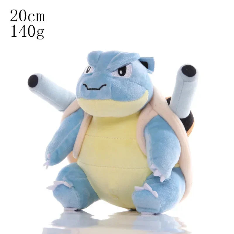 2025 20cm Pokemon Stuffed Plush Toys Kawaii Pikachu Raichu Jenny Turtle Anime Doll Kids Birthday Christmas Gift