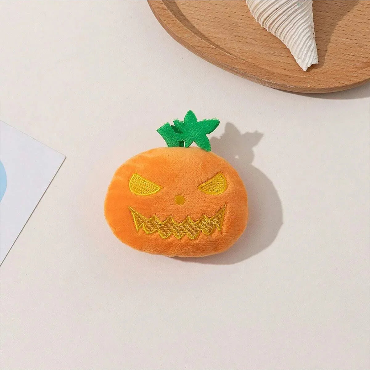 1pc-Halloween Pumpkin Pet Biting Toys Funny Soft Plush Dog Tooth Grinding Ball Can Make Sounds Dog Training Toys Pet Products