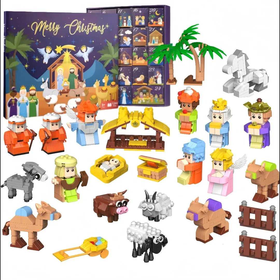 Christmas Advent Calendar Gift Box DIY Christmas Train Tree for Kids 24Days Countdown Calendar Box Surprise Party Christmas Gift