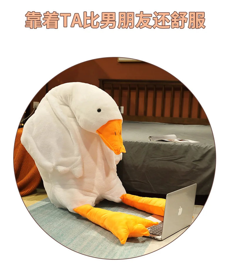 50-190cm 7 Colors Large Goose Plush Toys Brown Giant Hug Stuffed Animal Duck Kawaii Sleeping Pillow Big Christmas Gift for Girls