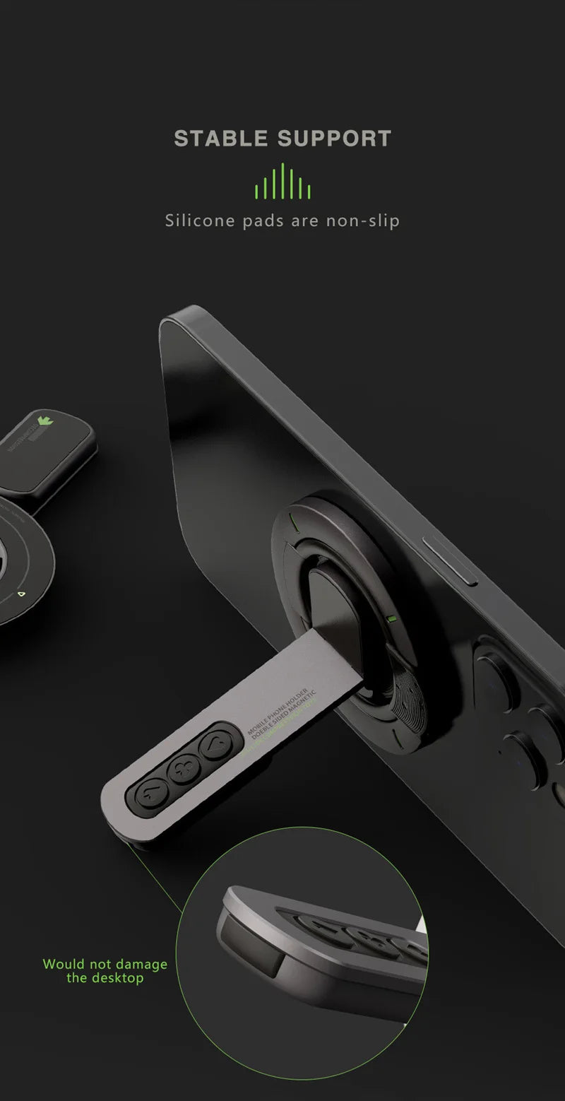 Xiaomi MagSafe Phone Grip Stand 3in1 Magnetic Finger Ring Holder Double Sided Magnetic Phone Stand For iPhone 17 16 15 14 13 12