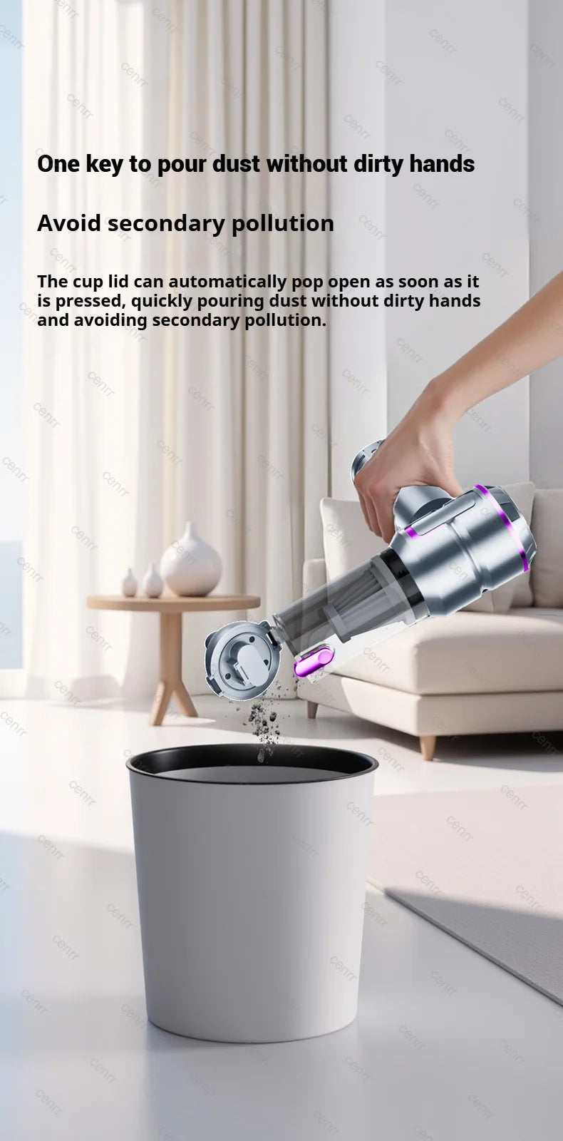 New Car Vacuum Cleaner 998000PA Mini Cordless Powerful for Home Handheld Blower Car Cleaner Portable Car Vacuum Cleaner