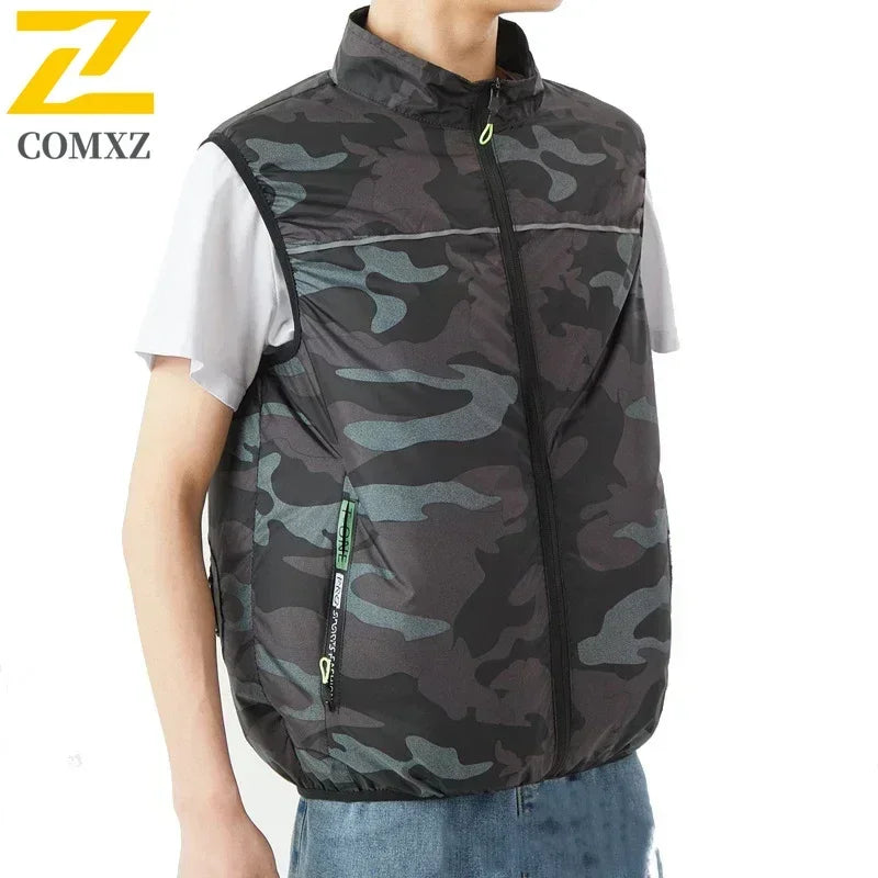 Ice Vest Men's Usb Refrigeration 9 Leaf Fan Jacket Air Conditioner Clothes High Temperature Work Hiking Cooling Fishing Vest New