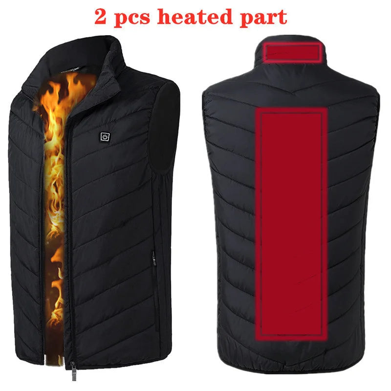 17 Areas Usb Heated Jacket Men Women Electric Heated Vest Heating Vest Heated Bodywarmer Usb Inner Heat Vest Veste Chauffante