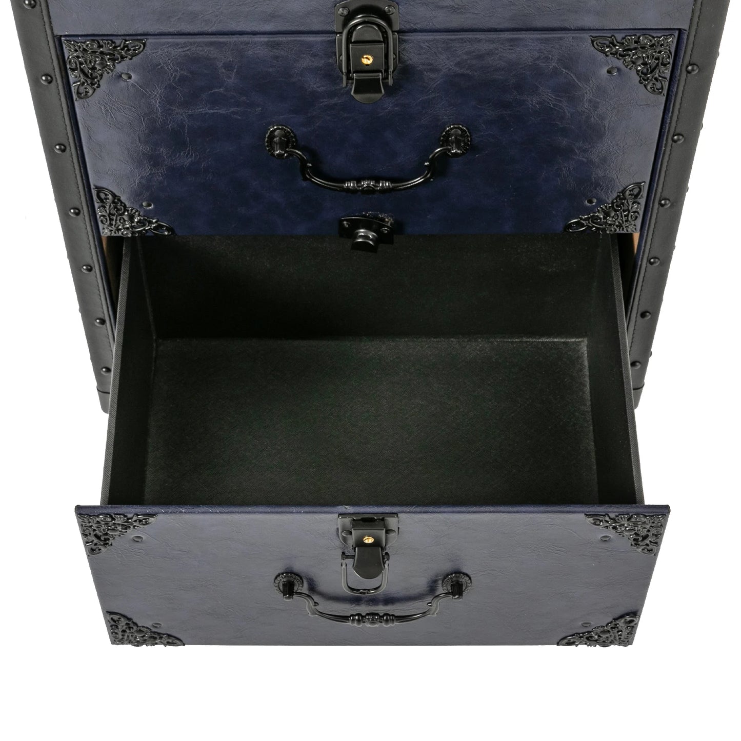 Artist Makeup Case Trolley Universal Casters with 4 Keys Rolling Nail Tech Makeup Cart Travel Box for Makeup Hairstylists