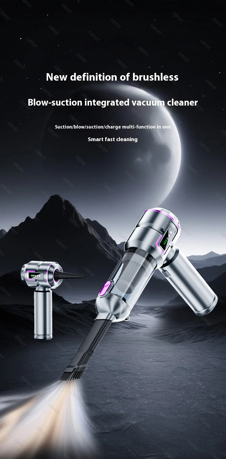 New Car Vacuum Cleaner 998000PA Mini Cordless Powerful for Home Handheld Blower Car Cleaner Portable Car Vacuum Cleaner