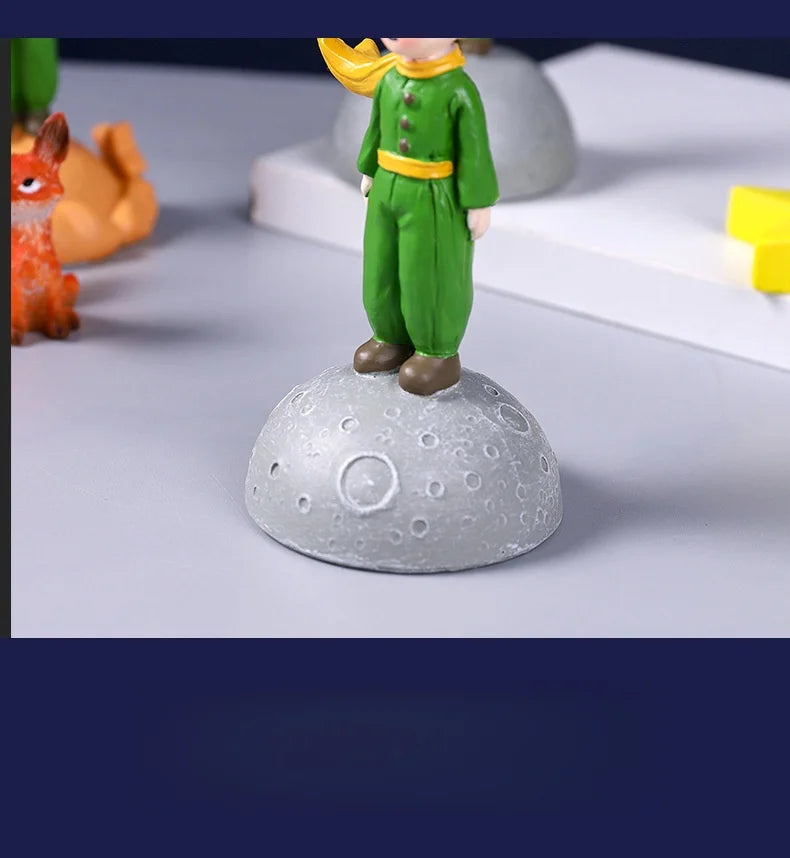 Home Decoration DIY Resin Crafts Little Prince Home Desk Small Ornaments Children's Birthday Christmas Gift Ornaments Decoration