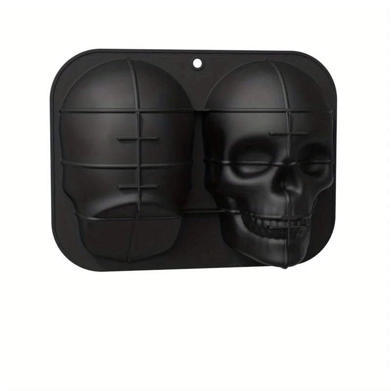 1pc Large Skull Cake Pan Haunted Skull Baking Cake Mold For Halloween And Birthday Party