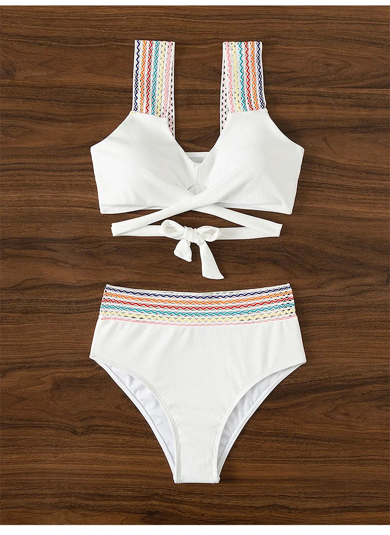 Sexy White Bikinis 2025 Women's Swimwear Push Up Female Swimsuit Swimming Bathing Suits Brazilian Bikini Set Beachwear Bather