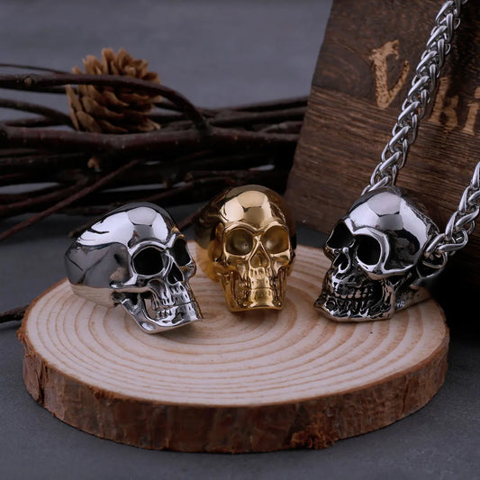 316L Stainless Steel Skull Neo-Gothic Ring For Men High Quality Fashion Hip Hop Punk Biker Ring Fashion Jewelry Dropshipping