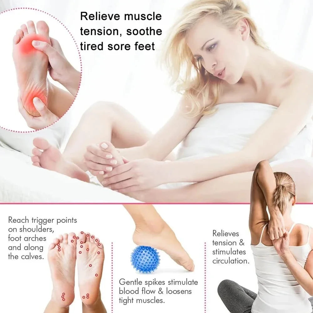 Peanut Massage Ball, Deep Tissue Massage Ball for Back, Neck, Shoulder, Spine, Legs, Hips, Trigger Point Muscle Massage Relaxer