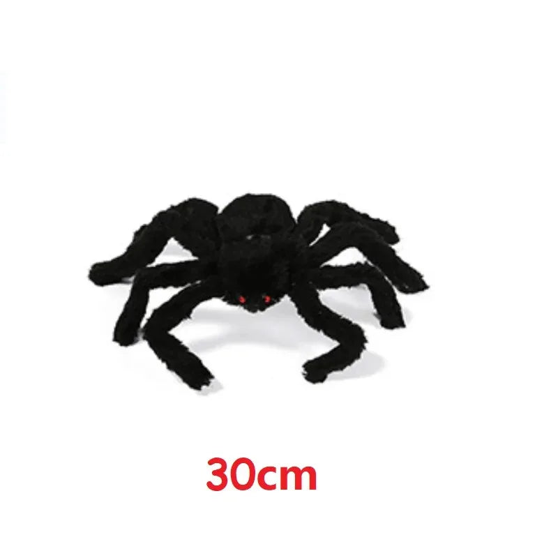 Giant Spider Huge Spider Web Halloween Decoration Props Haunted Indoor Outdoor Spooky Plush Large Araneid Prank Trick Supplies