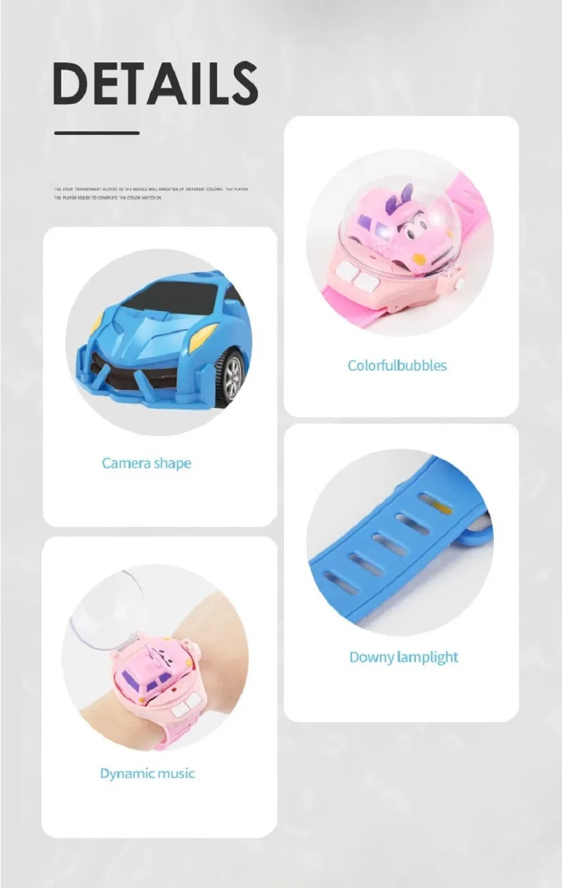 2.4G Mini Watch Control RC Car - Cute Kids’ Companion Toy | Birthday & Christmas Gift for Boys & Girls