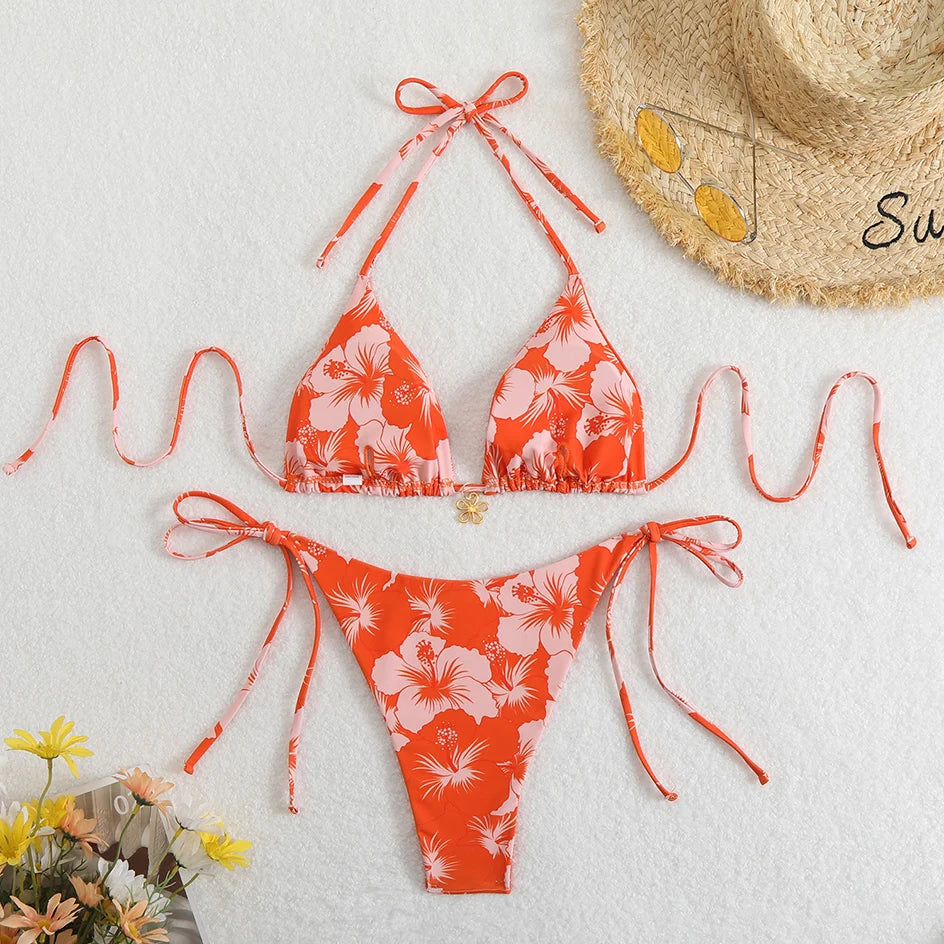 Sexy Micro Bikini Women's Swimsuit 2025 Trend Female Swimwear Two-piece Thong Bikinis Sets Beach Wear Swimming for Bathing Suit